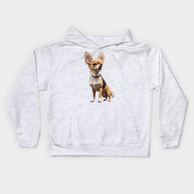 Chihuahua Dog Kids Hoodie by Moulezitouna